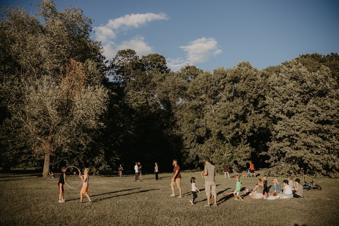 family picnic in park