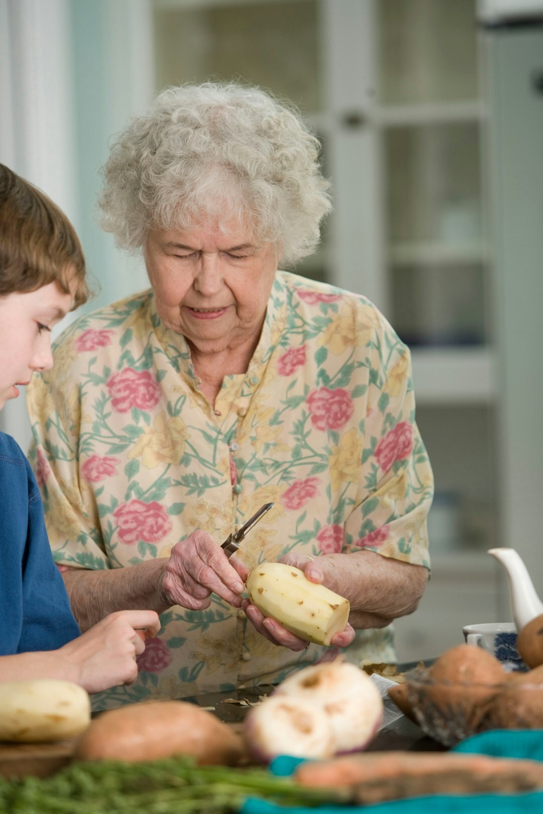 healthy senior meal preparation
